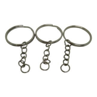 Argolla llavero con cadena (10 unidades)